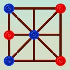 Three Men's Morris, Three Bead app icon